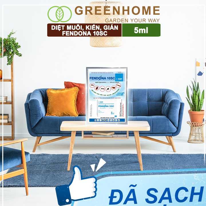 Thuốc diệt muỗi Fendona 10sc, gói 5ml, hiệu quả, không mùi, diệt gián, ruồi,kiến ba khoang, côn trùng.