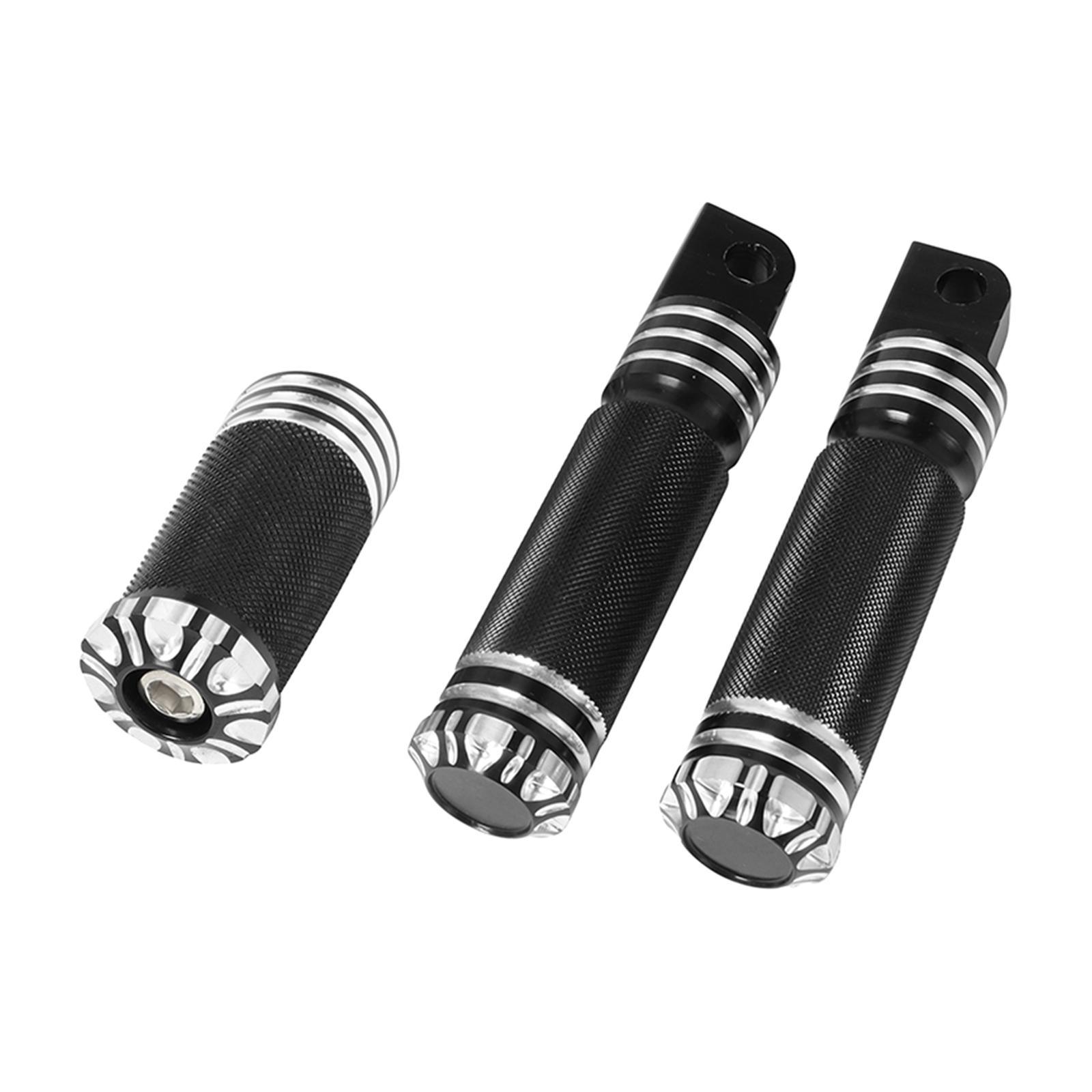 2Pcs Foot Pegs CNC  Easy to Install ,Aluminum Alloy, Nonslip ,Universal