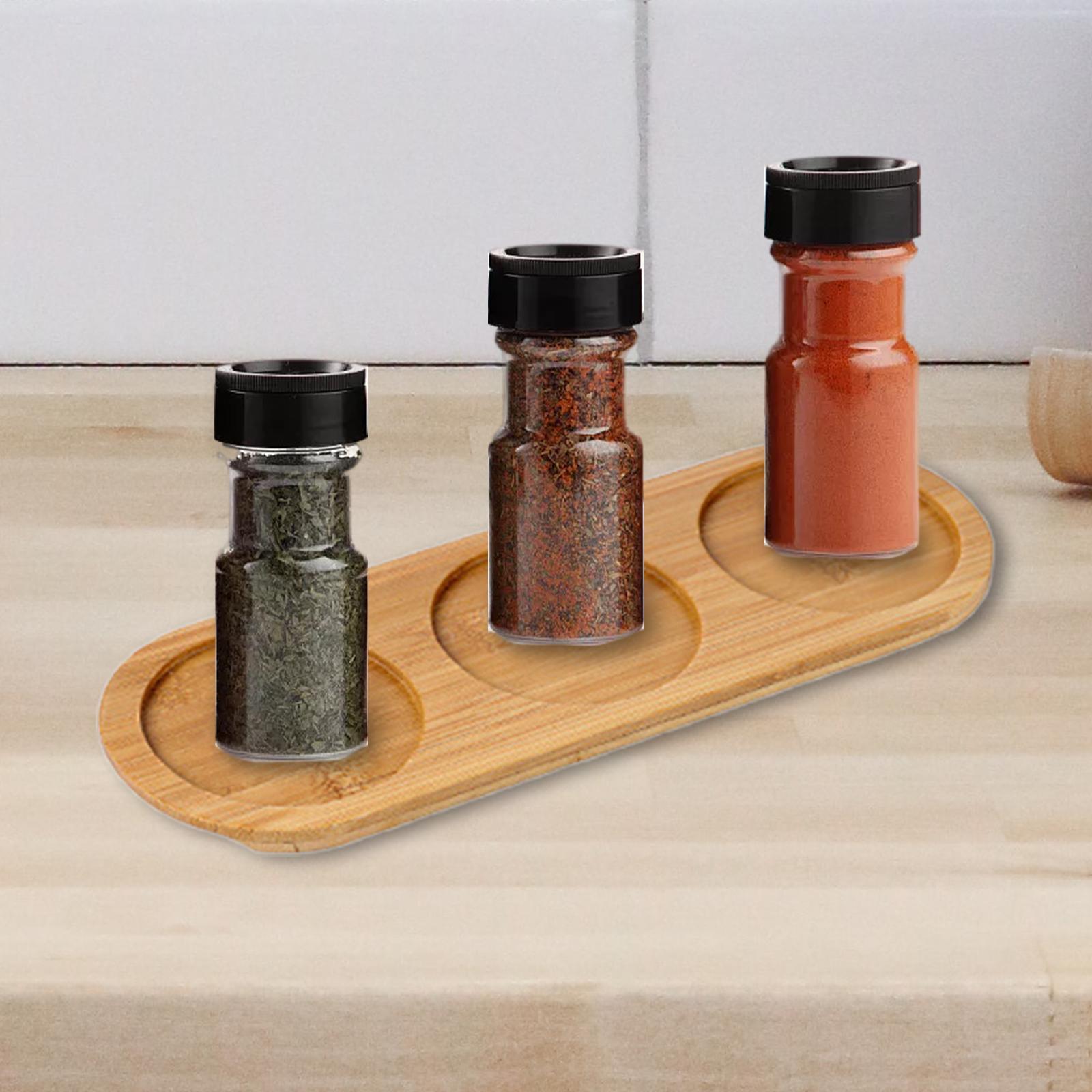 Practical Bamboo Service Tray Durable Food Dispenser Bamboo Food Tray Display Tray Food Platters for Toilet Living Room Outdoors Home Decor