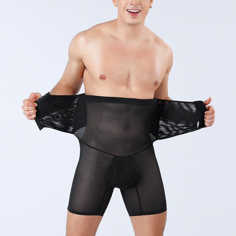 Nam Eo Huấn Luyện Thắt Lưng Eo Hông Nâng Chân Quần Định Hình Bụng Shaper Bụng Khỏe Mạnh Giảm Béo Dây Tập Thể Dục Định Plus Kích Thước