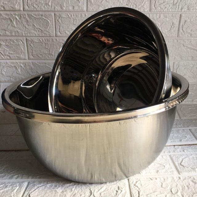 Combo 3 CHẬU INOX SÂU LÒNG SIÊU DÀY