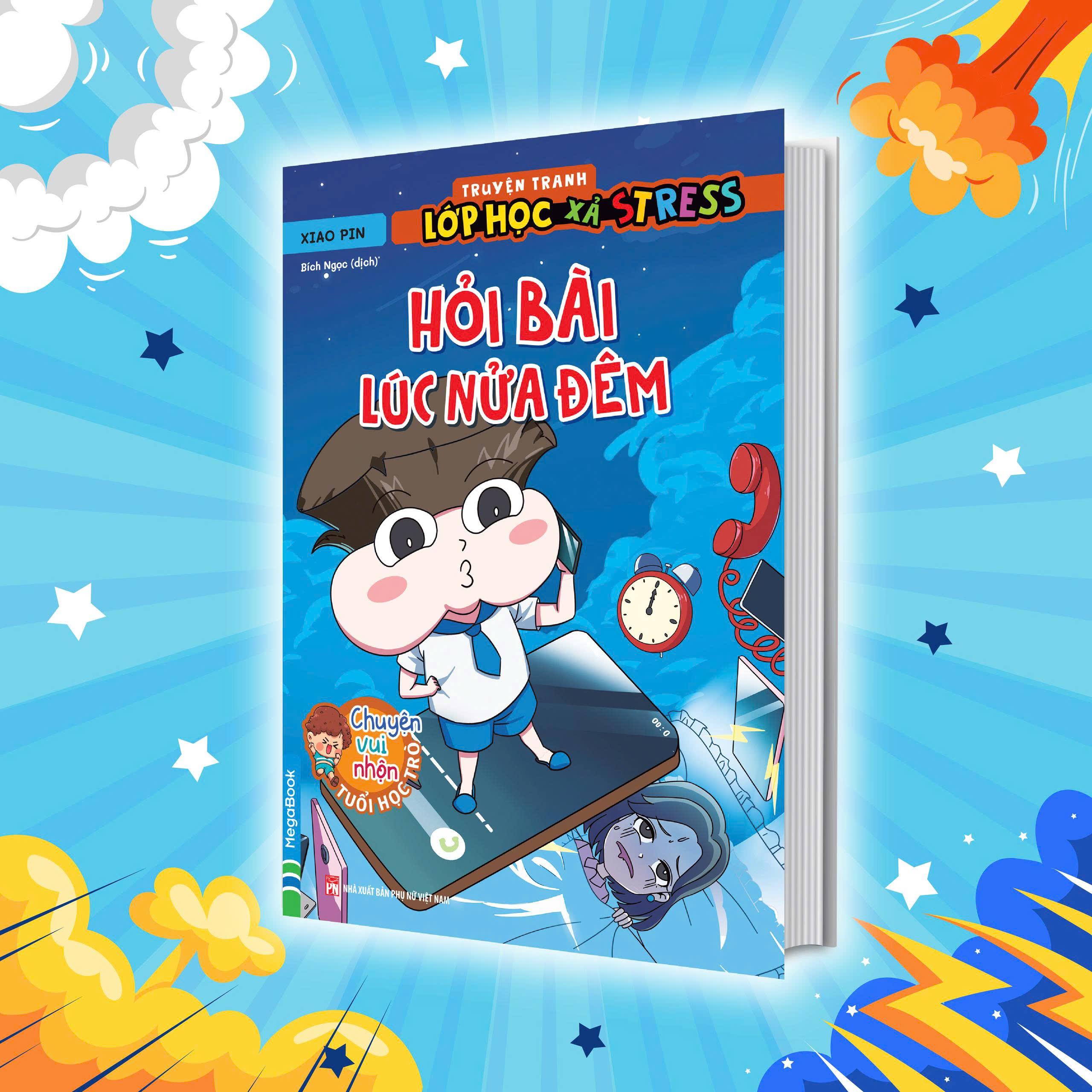 Sách - Truyện Tranh Lớp Học Xả Stress - Hỏi Bài Lúc Nửa Đêm