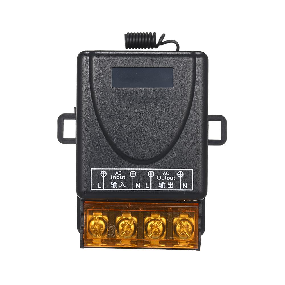 Smart Home 433Mhz AC85-220V 1CH Wireless Remote Switch Relay Receiver Transmitter Universal Remote Control Switch Module and 2PCS RF Transmitter Remote Controls 1527