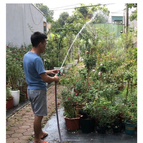 Bộ Rulo Tưới Cây, Rửa Xe Đa Năng RVA2, 20m Dây tưới 5 lớp Cao cấp siêu bền, chống gập chống xoắn kèm đủ Vòi tưới và phụ kiện nối nhanh dễ dàng sử dụng / Hồng Thanh Garden