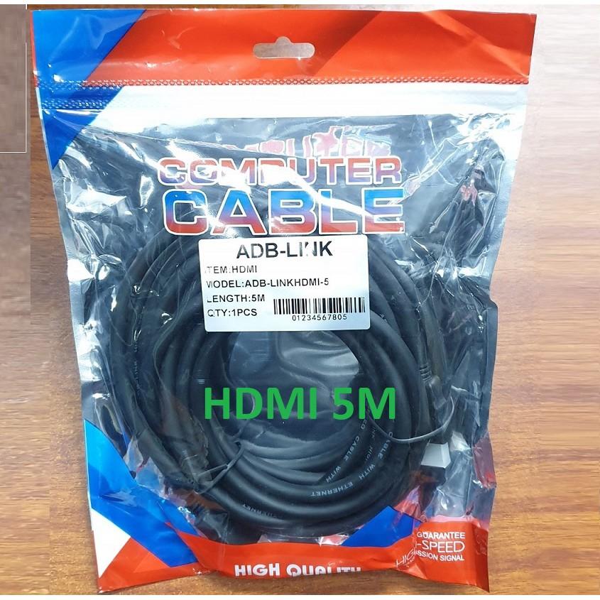 Cáp HDMI 5M ADBLink Full HD Dây Tròn