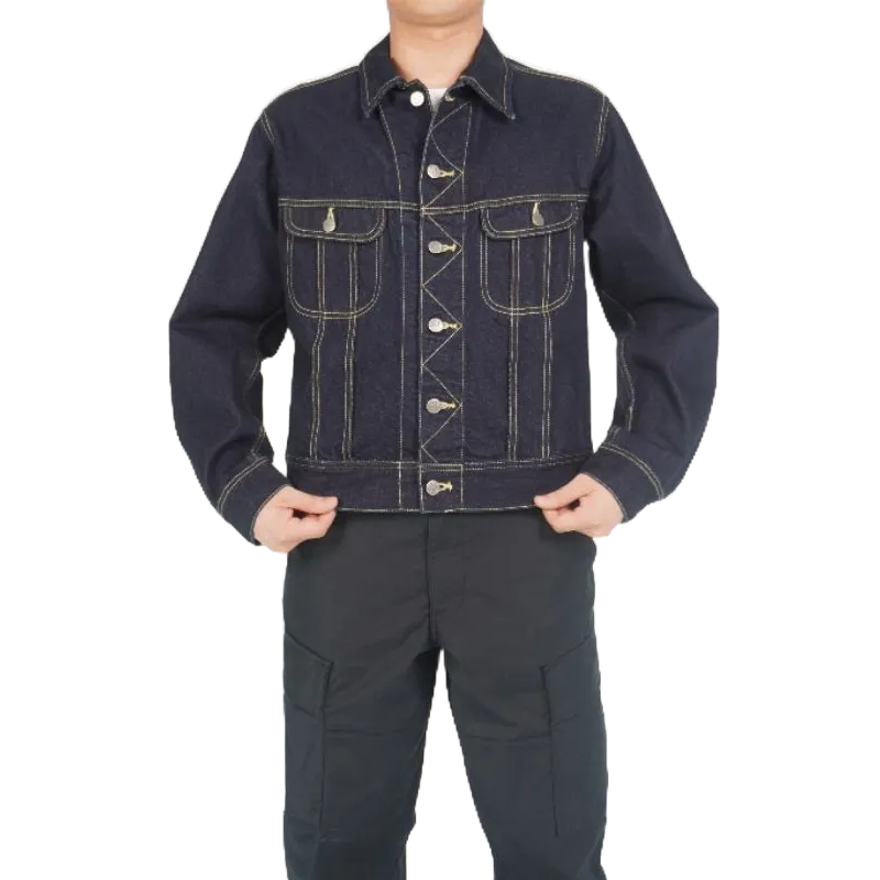 Áo JACKET Dáng Ngắn JK2 màu xanh nhạt, áo khoác bò nam siêu đẹp, chất vải Jean cotton cao cấp thương hiệu Samma Jeans