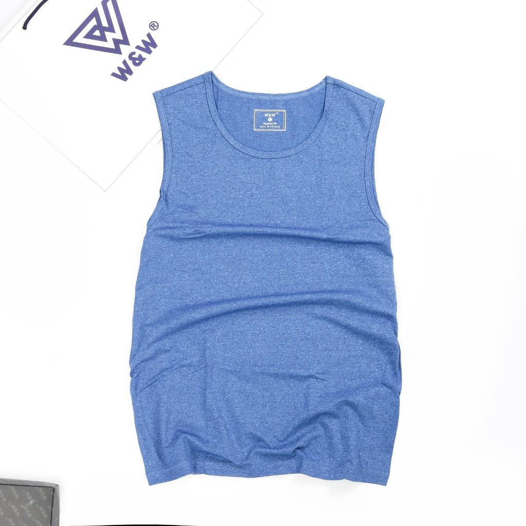 Áo Ba Lỗ Nam Tanktop W&amp;W Siêu Mát, Thấm Hút Mồ Hôi, Co Giãn Tốt Dùng Tập Gym, Chạy Bộ, Thể Dục Thể Thao Cho Nam WTT13