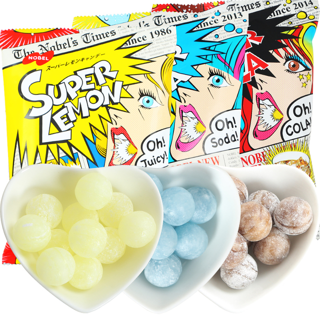 제로 음식 노벨 노벨 일본의 순 수입은 슈퍼 레몬 3 팩을 비명 슈퍼 신 레몬 사탕 빨간색 :: 하오마켓