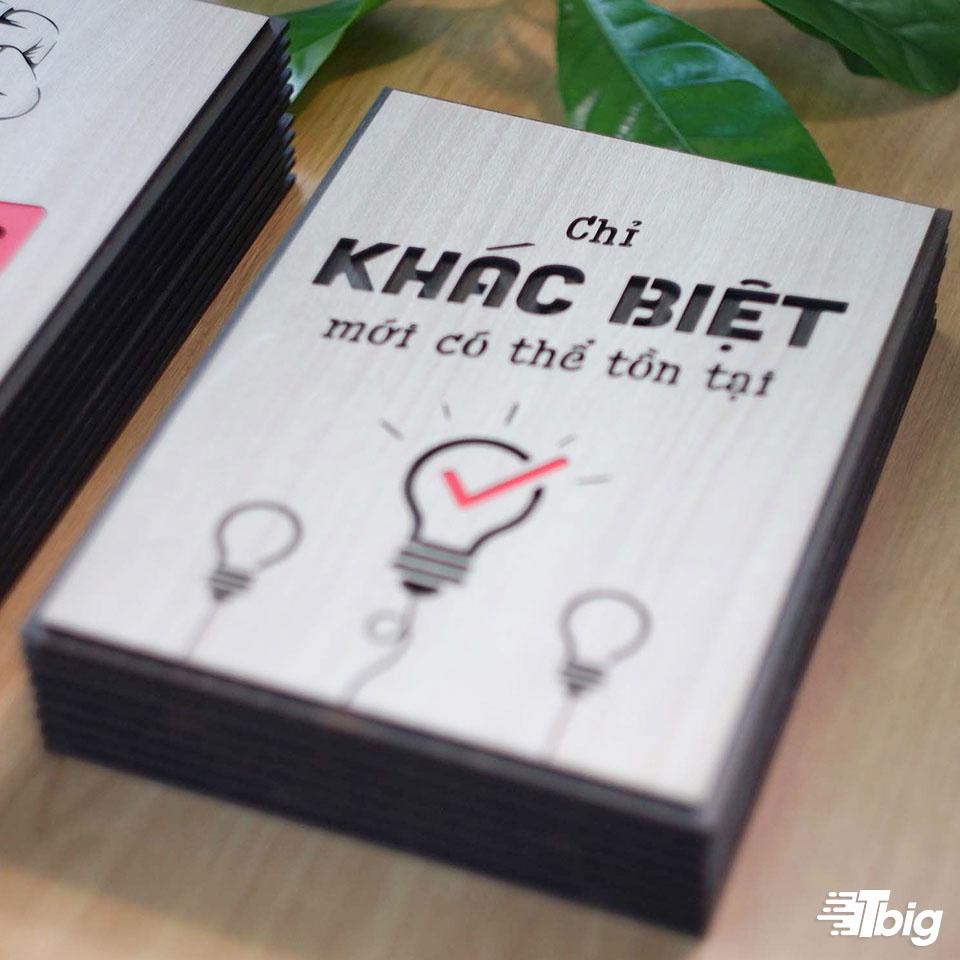 Tranh động lực TBIG127: Chỉ có khác biệt mới có thể tồn tại 20x27cm