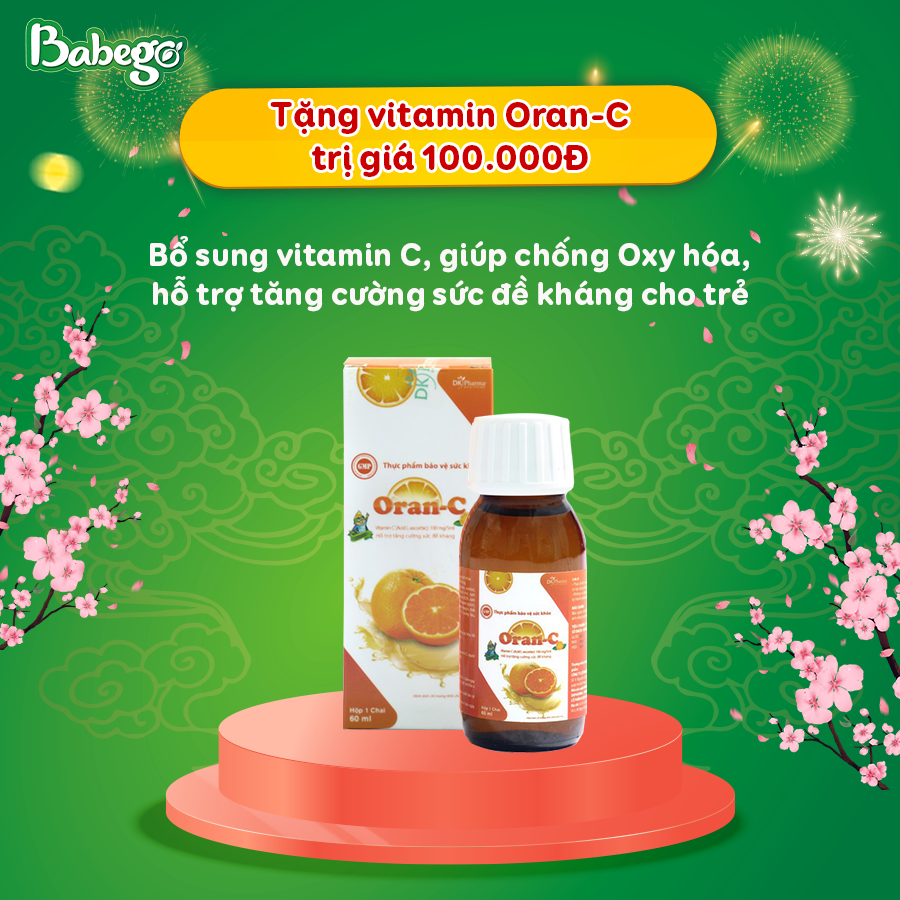 Combo 2 lon sữa mát tăng cân, cải thiện táo bón Babego 12-36 tháng