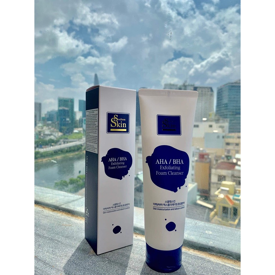 SỬA RỬA MẶT SOULTEM SKIN AHA/BHA EXFOLLATING FOAM CLEANSER