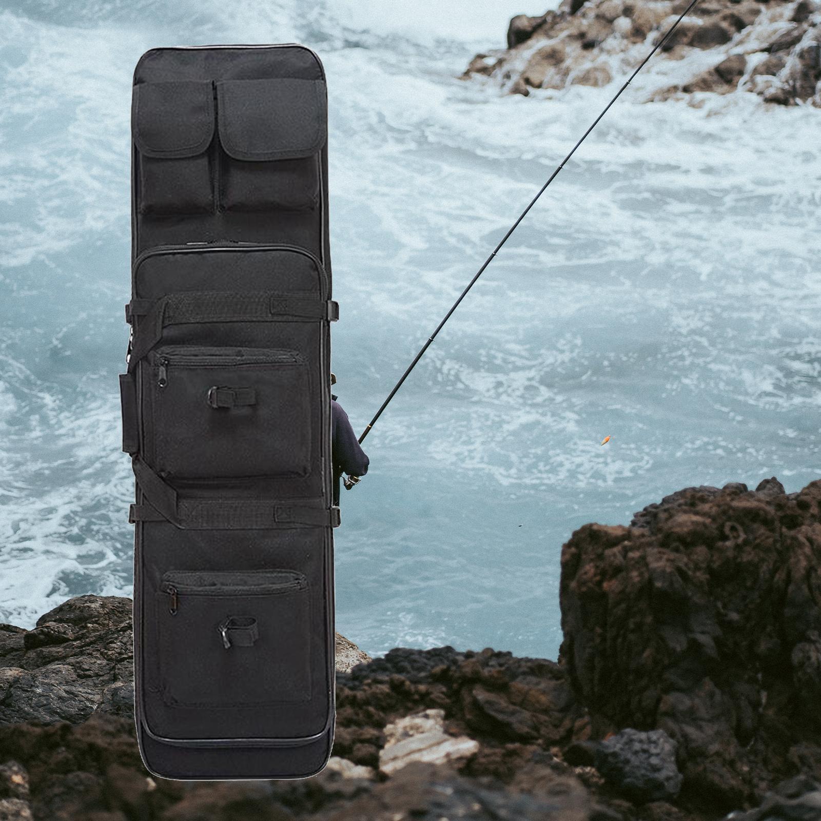 Multifunctional Fishing Rod Case, Storage Bag Shoulder Straps for Equipment Fishing Gear