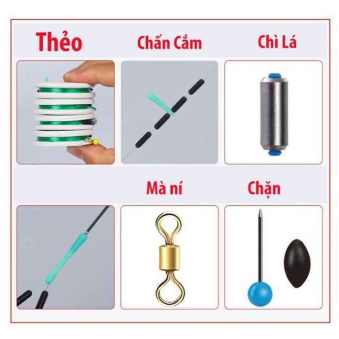 Dây trục câu đài buộc sẵn đầy đủ các kích thước, cước câu, DC-3