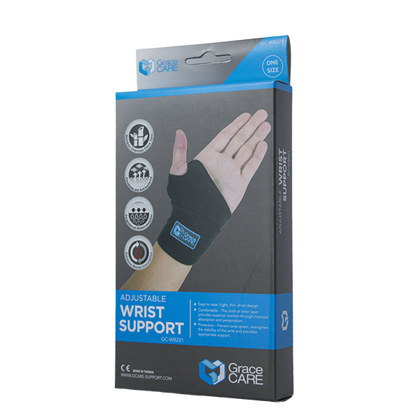 Đai quấn hỗ trợ cổ tay Grace Care WB221, thành phần có sợi than tre cao cấp