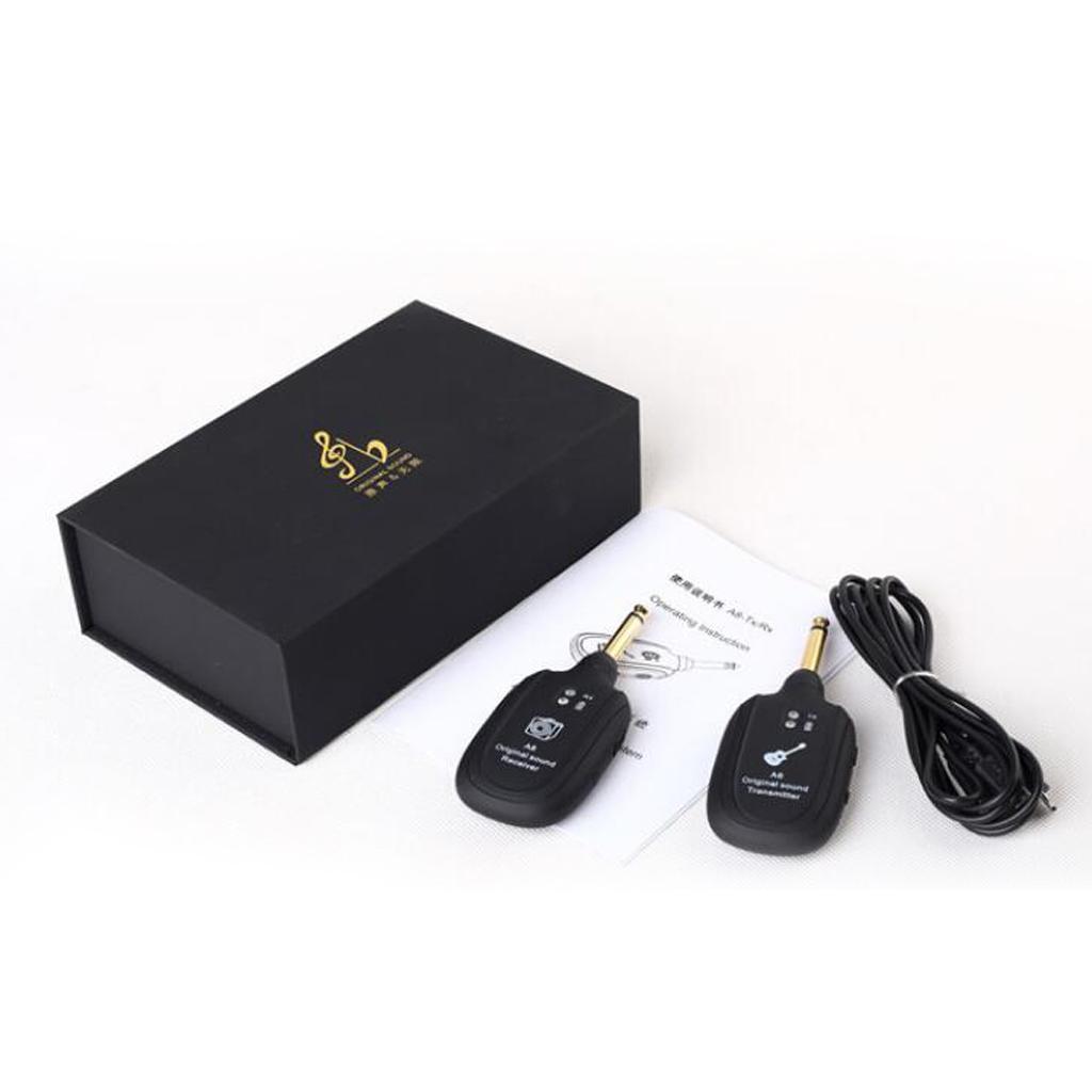 Electric Guitar Bass UHF Wireless System, Audio Transmitter And Receiver Set
