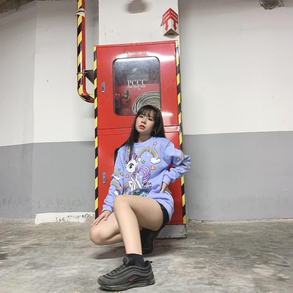 Áo sweat hàn quốc vải nỉ ngoại dày dặn, bao đẹp