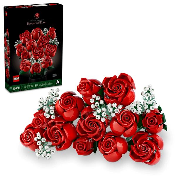 Đồ Chơi Lắp Ráp Bó Hoa Hồng - Bouquet of Roses Flowers - Lego Adults 10328 (822 Mảnh Ghép)