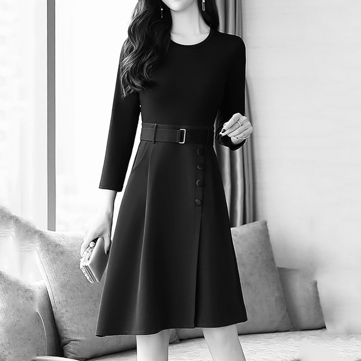Chân Váy Cống Sở New Design Thiết Kế Váy Chữ A ,Lệch Tà Phối Nút Có Túi Phong Cách Hàn Quốc, Vải Tốt ,Co Giãn CV0021