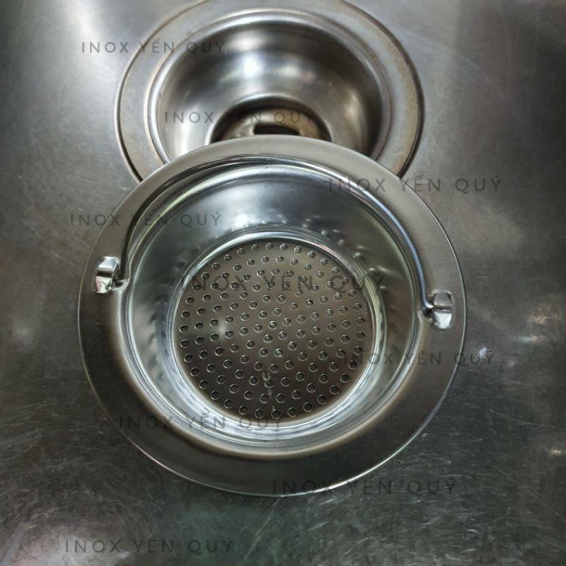 Vì lọc rác chậu rửa bát inox
