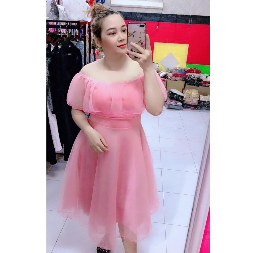 ĐẦM CÔNG CHÚA REN TRƠN BÈO CỔ BIGSIZE MẬP