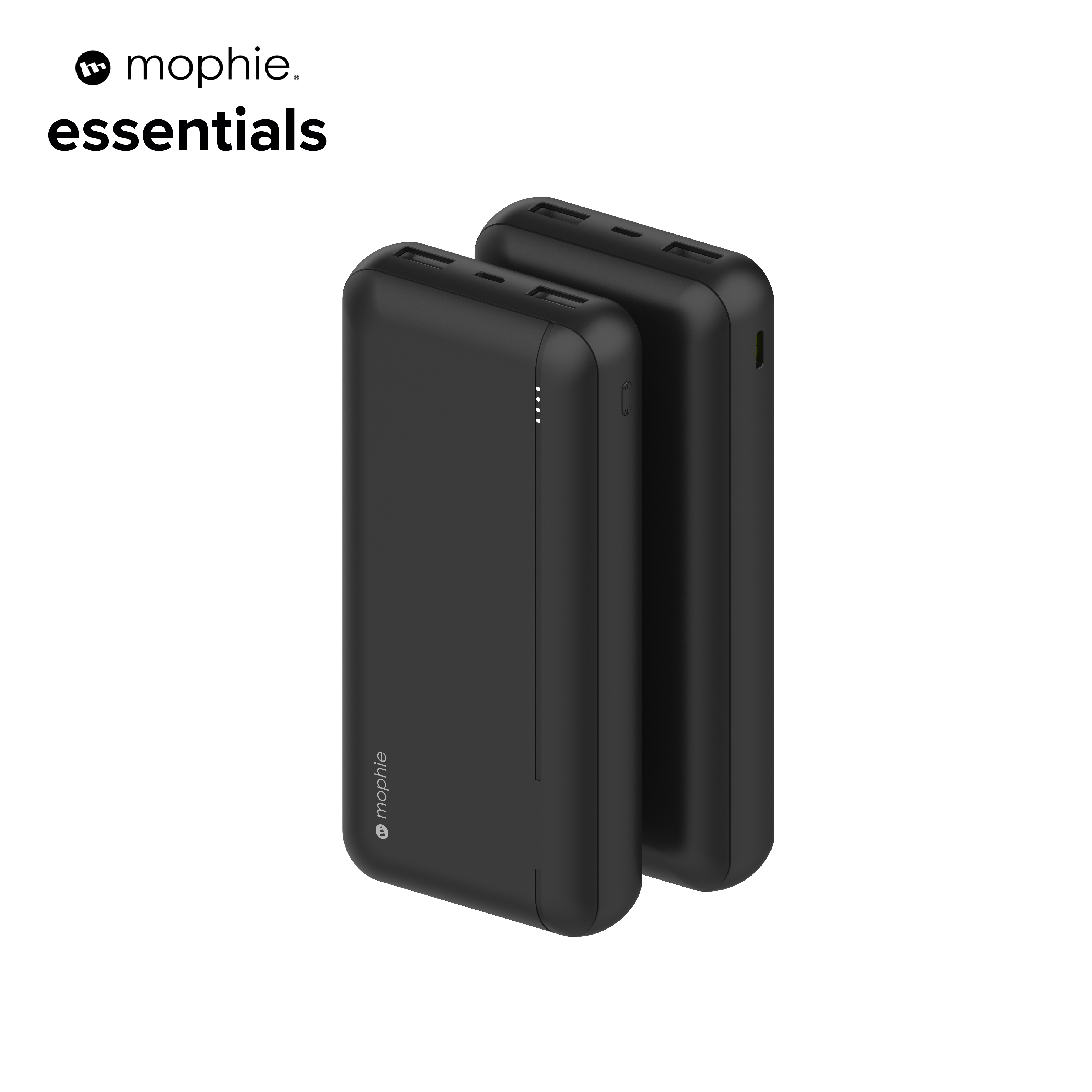 Sạc dự phòng Mophie Essentials 20.000mAh/3.7V PD20W 2 USB-A 1 USB-C, bảo hành 24 tháng 1 đổi 1 - Hàng chính hãng