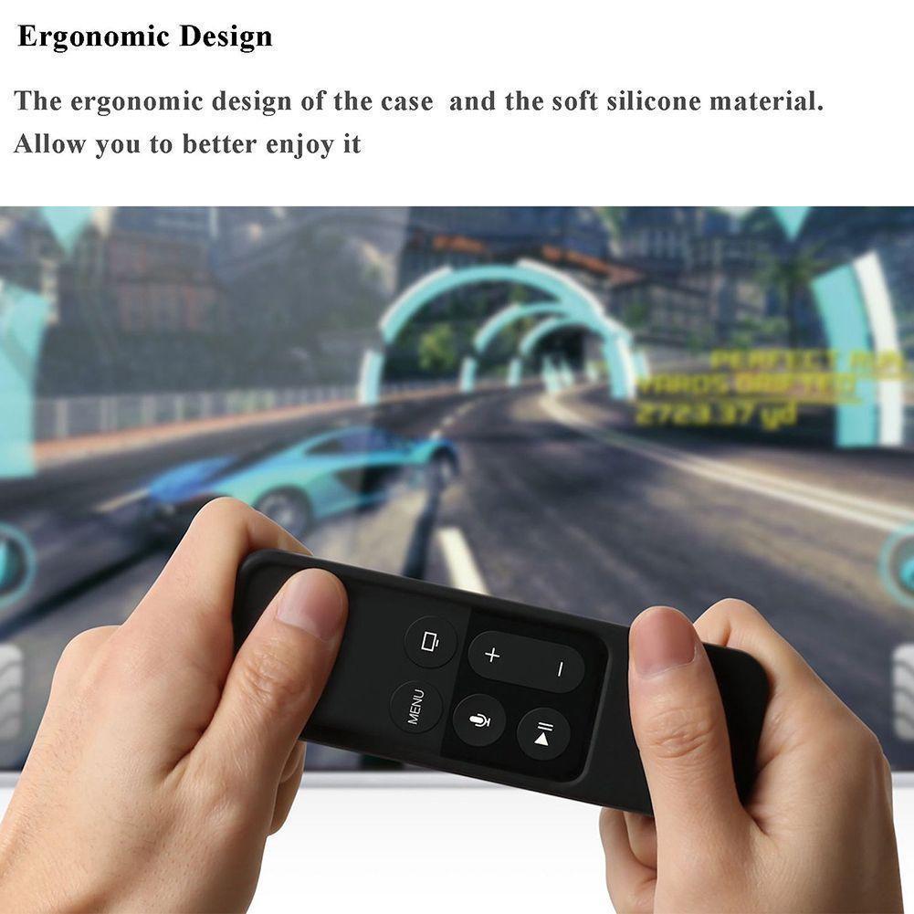 Trường hợp điều khiển từ xa silicon cho Apple TV 4K Bộ điều khiển Siri Bộ điều khiển SIRI