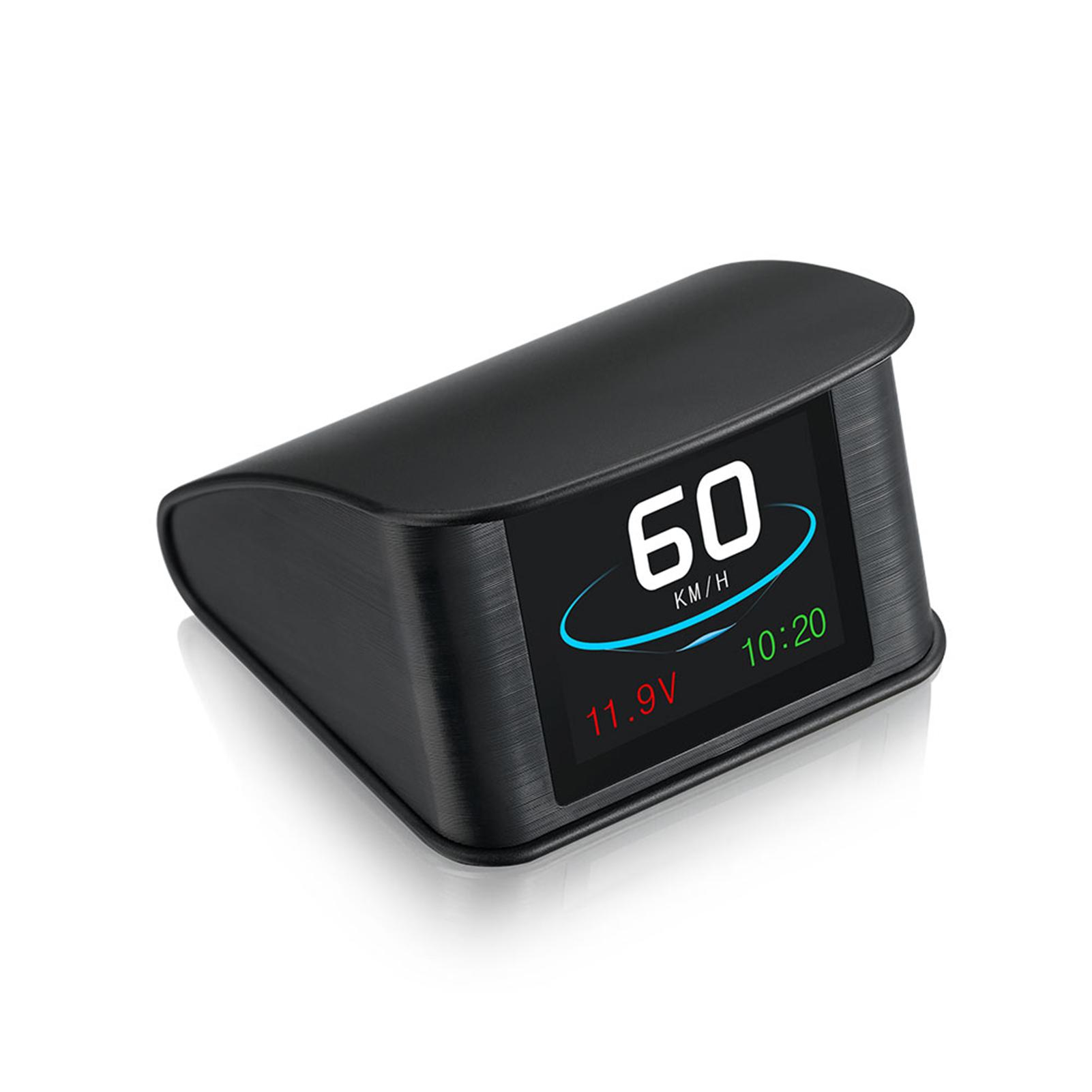 Smart HUD Display, 2.2 inch Universal GPS Head Up Display with Displays Speed, Altitude, Voltage, Clock and More Overspeed Alarm/Voltage Aarm