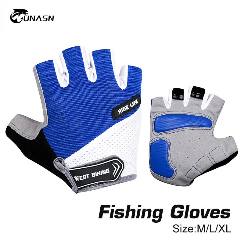 ONASN Câu Cá Ngoài Trời Găng Tay Thoáng Khí Ngón Chống Trượt UV Găng Tay Chống Nắng Nam Nữ Thể Thao Phụ Kiện Câu Cá