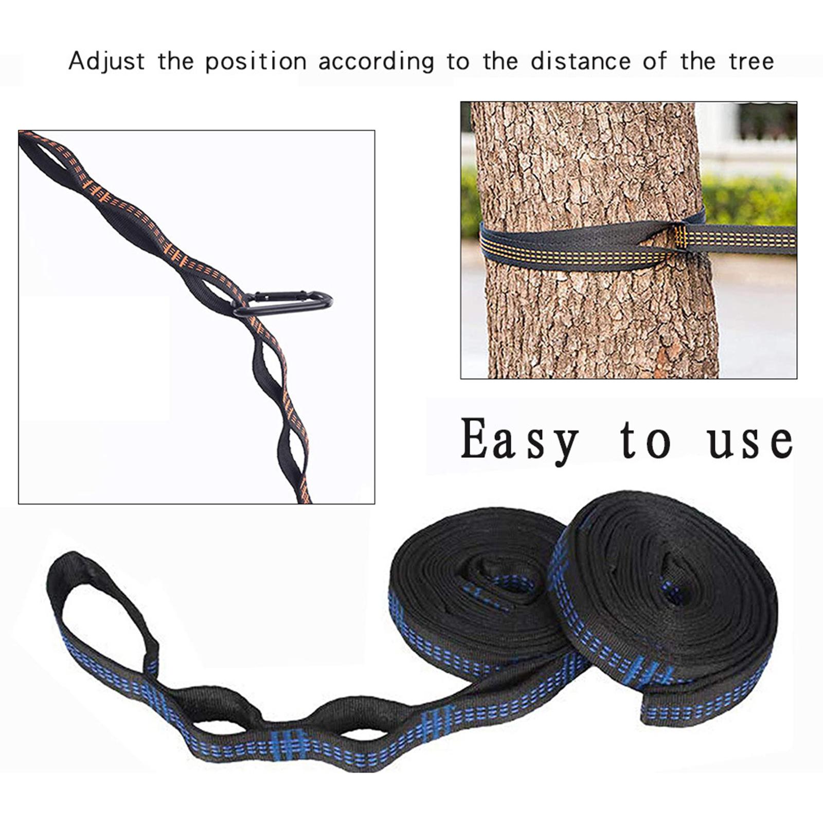 Hammock Tree Straps, 20 Loops&20ft Long Combined, 2000 LBS Heavy Duty