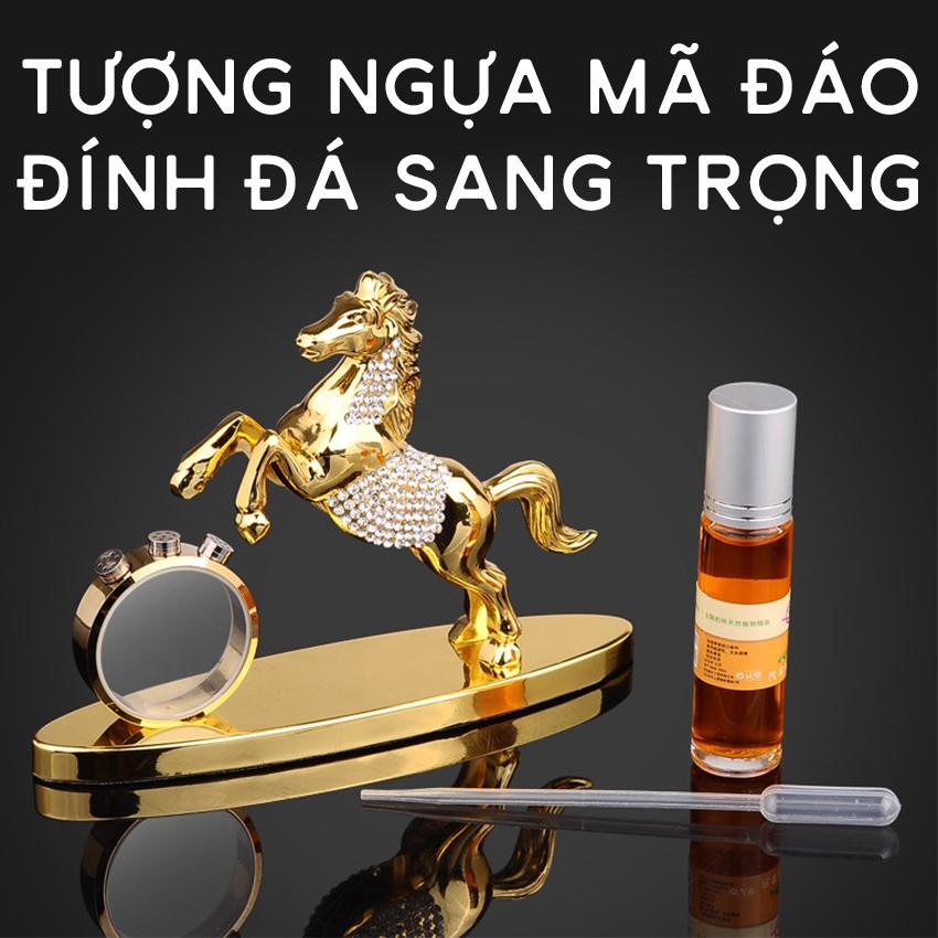 Tượng Ngựa Mã Đáo Thành Công, Ngựa Phi Quà Tặng Trang Trí Nhà Cửa Vật Phẩm Phong Thủy, Tượng Nước Hoa Để Ô Tô