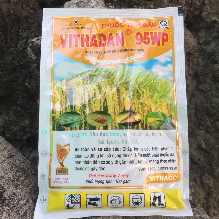 Thuốc trừ sâu đục thân, bọ trĩ Vithadan 95WP 100gr