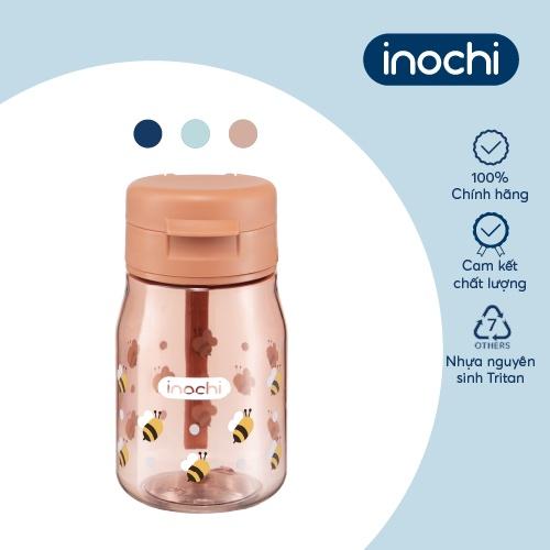 Bình nước Inochi - Kita Fami 350ml màu Xanh chàm/Xanh ngọc/Cam sữa