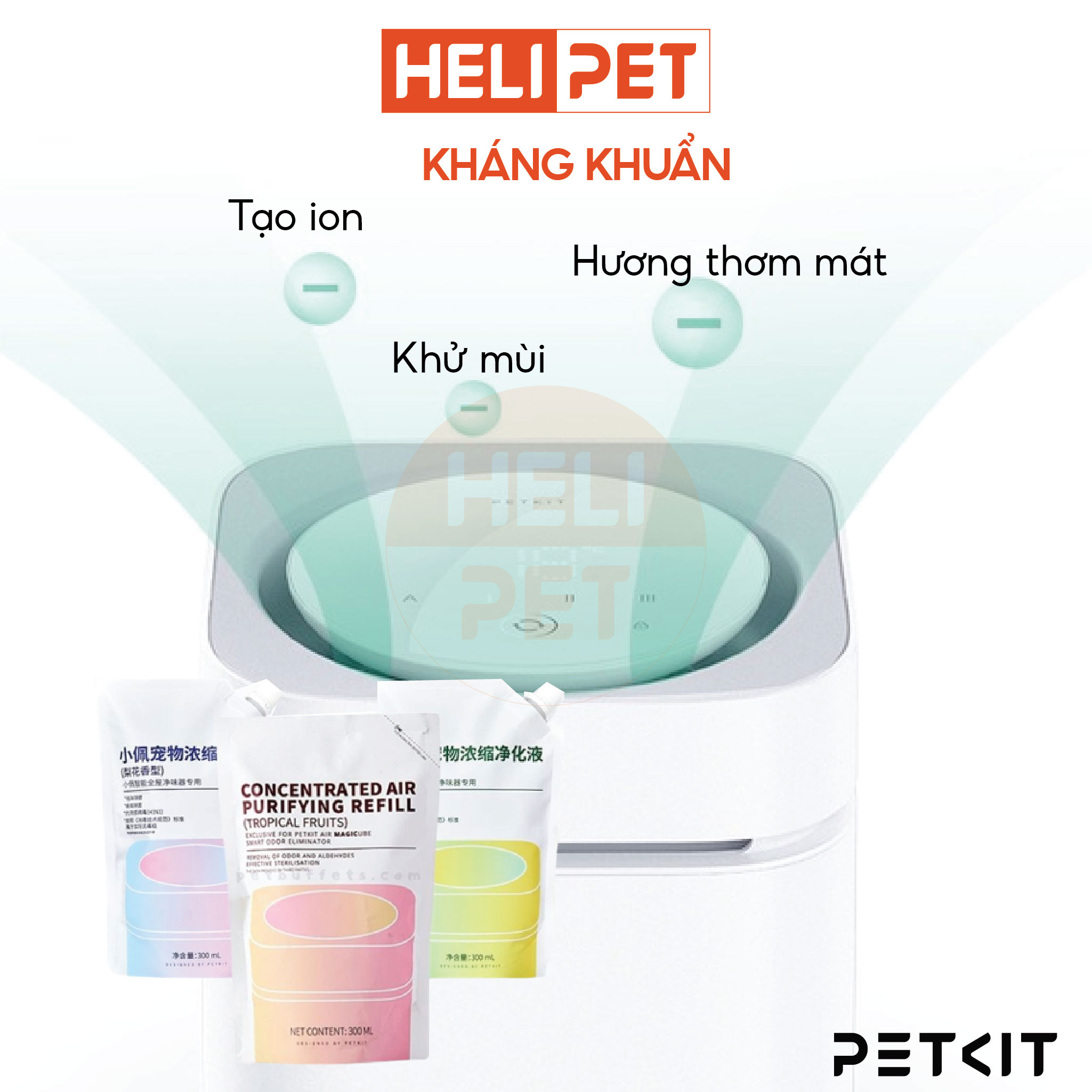 Máy Khử Mùi, Diệt Khuẩn Thông Minh Petkit Air MagiCube Kết Nối App- HeLiPet
