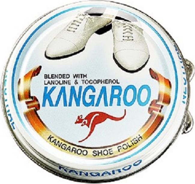 Combo xi đánh giày Kangaroo Hàn Quốc + Bàn chải đánh giày cán gỗ