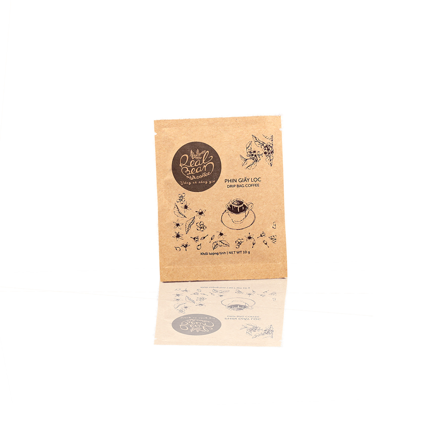 Cà phê phin giấy lọc Culi - Hộp 100g x 10 túi