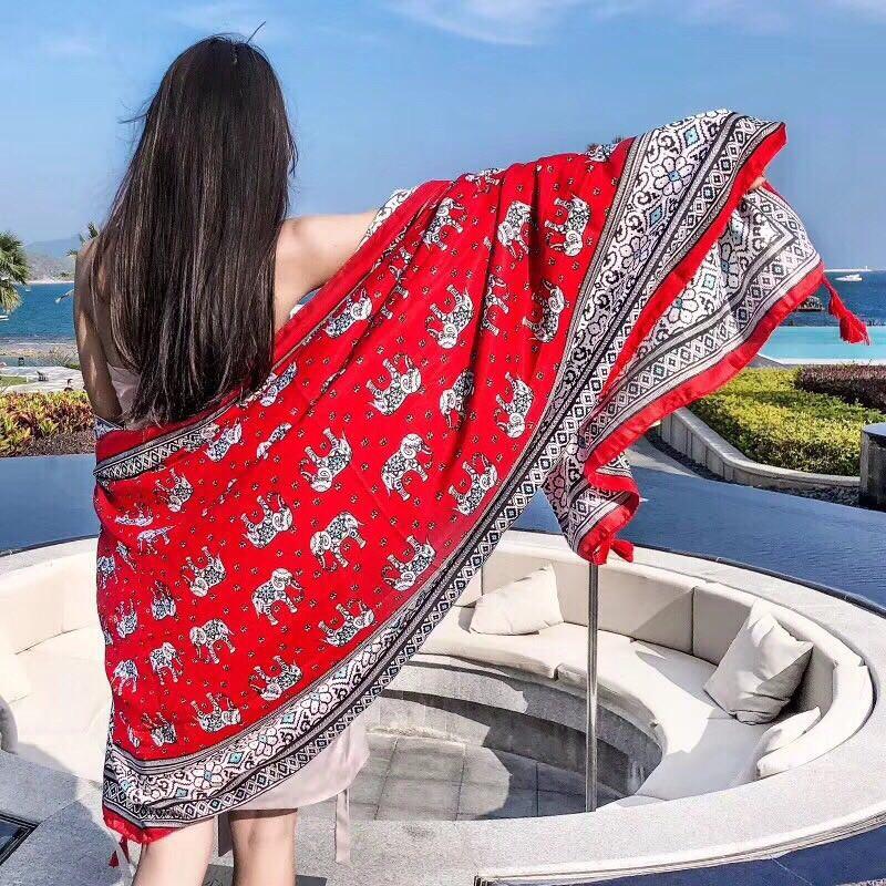 Khăn Choàng Thổ Cẩm Đi Biển