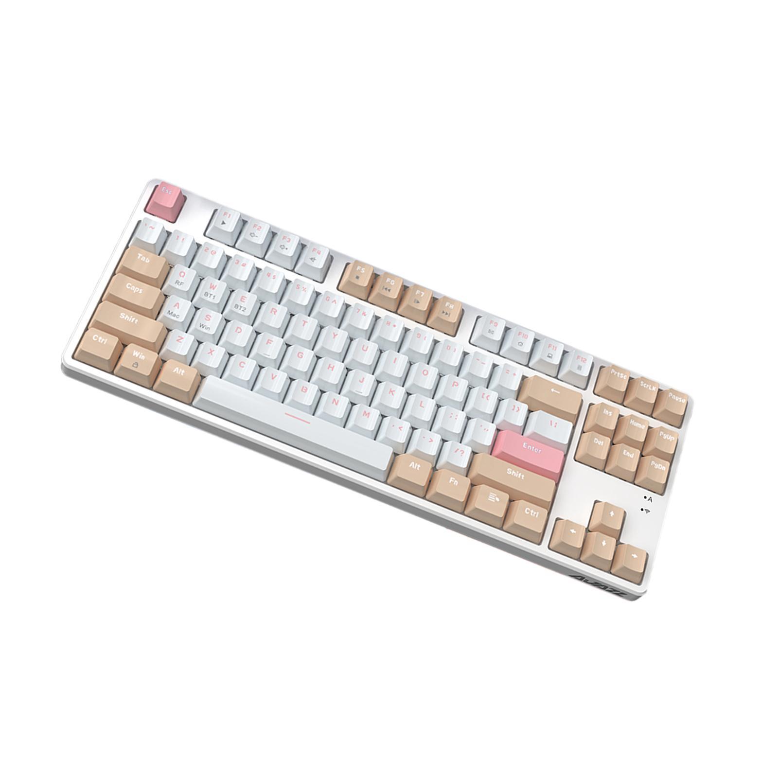 AK871 Mechanical Keyboard with A TKL Layout 87 Keys Wireless Office Keyboard