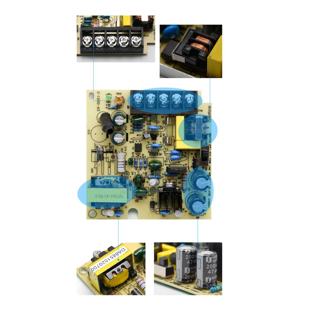 Metal AC 110V-220V to DC Switch Power Supply Driver Adapter