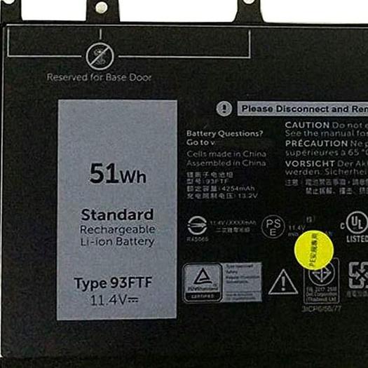 Pin Tương Thích Cho Laptop Dell Latitude E5280 E5480 E5580 E5290 E5490 E5590 51Wh 93Ftf - Hàng Nhập Khẩu New Seal TEEMO PC TEBAT1455