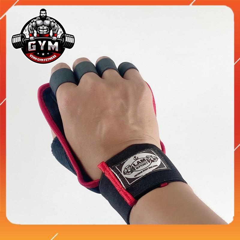 Găng tay tập gym  ,găng tập gym có quấn cổ tay trợ lực phụ kiện gym giá rẻ găng tay nam nữ cao cấp tập tạ GT-8765