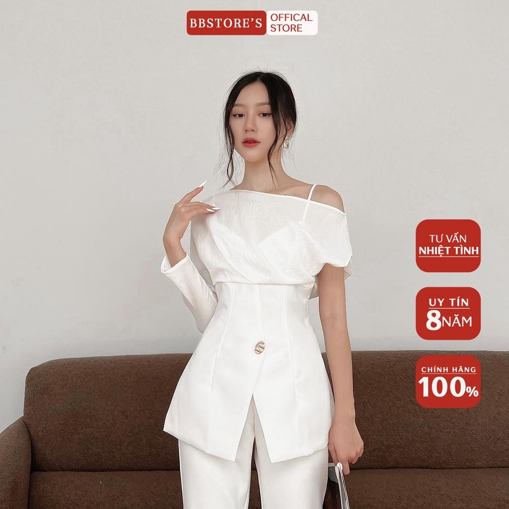 BBSTORE'S Áo Peplum Lệch Vai Đi Làm Đi Tiệc Siêu Xinh-A1182