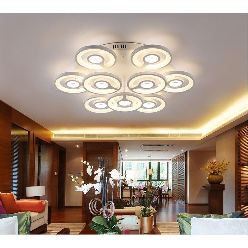 Đèn trần ENTIN 3 chế độ ánh sáng hiện đại tiết kiệm năng lượng - kèm bóng LED chuyên dụng và điều khiển từ xa