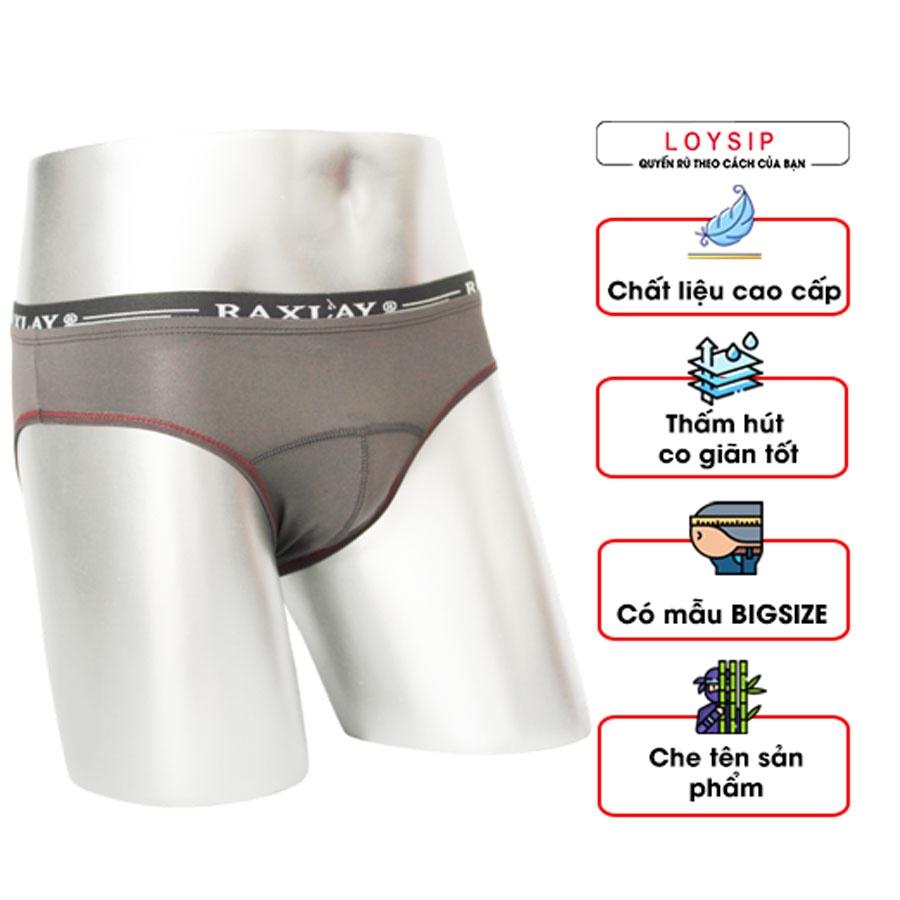 Quần lót nam tam giác thun lạnh - Quần sịp chéo nam bản lưng nhỏ cao cấp, co giãn và thấm hút tốt