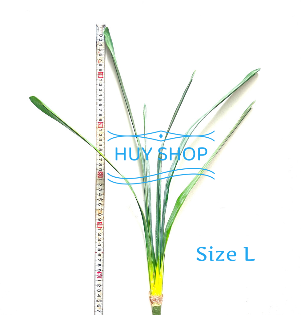 Hoa giả trang trí - COMBO Bộ Hoa LAN ĐẤT 3 nhánh Vải cao cấp