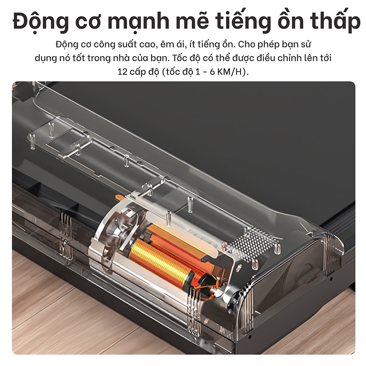Máy chạy bộ đi bộ gia đình TM310 &amp; TM310A [BLACK] thế hệ mới có điều khiển từ xa