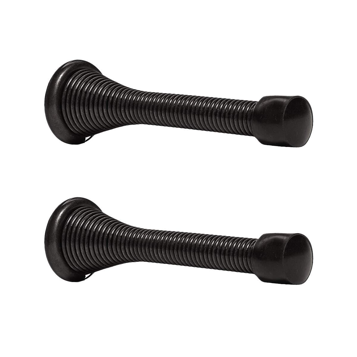8 Cái Lò Xo Chặn Cửa Chặn Cửa 85Mm Treo Tường Bằng Ốc Vít Đen