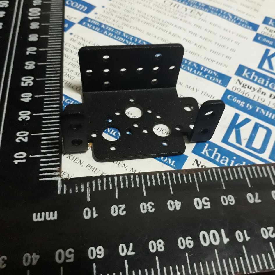 Khung động cơ servo đa chức năng , nhôm 2mm đen kde2643