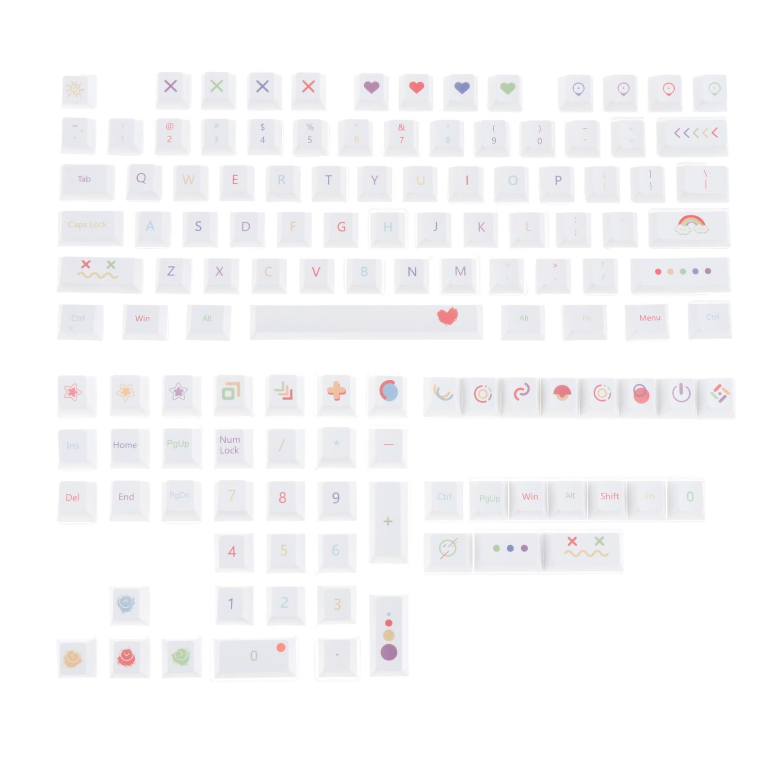 PBT 126 Keys DIY for Switch Gaming Keyboard