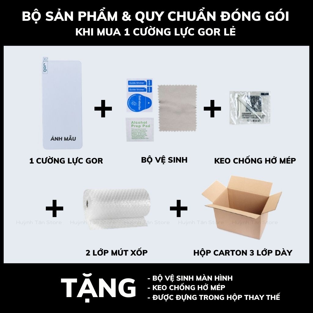 Cường lực GOR tab s9 plus s9 ultra trong suốt KHÔNG FULL MÀN chống bám vân tay huỳnh tân store