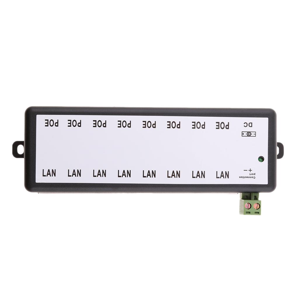 8 Cổng PoE PoE Injector Chuyển Đổi Thụ Động Mô Đun Cung Cấp Năng Lượng Cho Ethernet